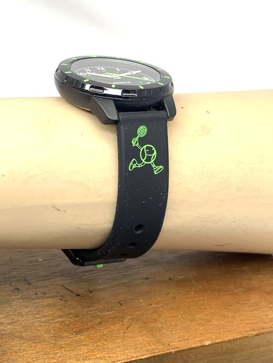 Lacoste Womens Kids Watch 2030052 Quartz Mini Tennis Green Dial Rubber Band 35mm